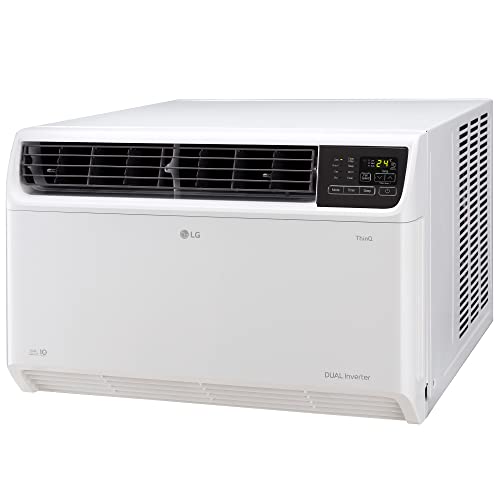 LG 1.5 Ton 3 Star DUAL Inverter Window AC (Copper, Convertible 4-in-1 cooling, 4 Way Air Swing, HD Filter, 2024 Model, TW-Q18WUXA, White)