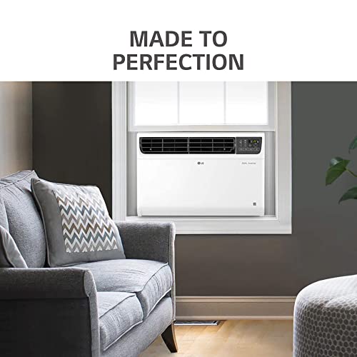 LG 1.5 Ton 3 Star DUAL Inverter Window AC (Copper, Convertible 4-in-1 cooling, 4 Way Air Swing, HD Filter, 2024 Model, TW-Q18WUXA, White)