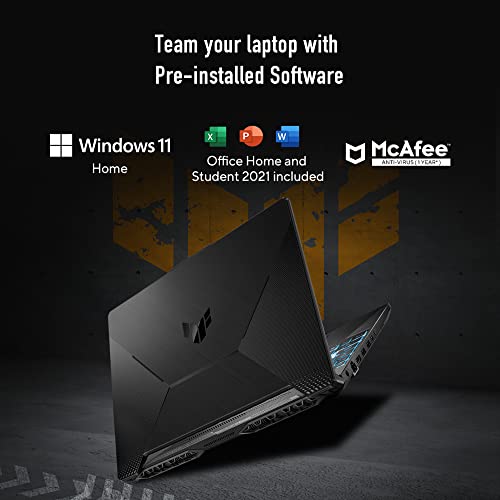 ASUS TUF Gaming F17 - Gaming Laptop, Intel Core i5-11260H 11th Gen, 17.3-inch (43.94 cm) FHD 144Hz, (8GB/512GB SSD/4GB NVIDIA RTX 2050/Win 11/ RGB Backlit/Black/2.60 kg),FX706HF-HX044WS