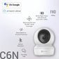 EZVIZ by Hikvision|C1C-B WiFi Indoor Home Smart Security Camera| 2 Way Talk 1080p Full HDl Privacy Protection| Night Vision| Motion Detection| BuiltIn MicroSD Card Upto 256GB | Alexa & Google, White