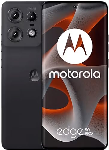 Motorola Edge 50 Pro 5G with 68W Charger (Black Beauty, 8GB RAM, 256GB Storage)| 16GB (8+8) RAM with RAM Boost | 50MP+13MP+10MP | 50MP Front Camera | 68 W TurboPower Charging | IP68 Water Protection