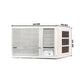 Blue Star 1.5 Ton 3 Star Fixed Speed Window AC (Copper, Turbo Cool, Fan Modes-Auto/High/Medium/Low, Hydrophilic Blue Fins, Dust Filters, Self-Diagnosis, 2024 Model, WFD318L, White)