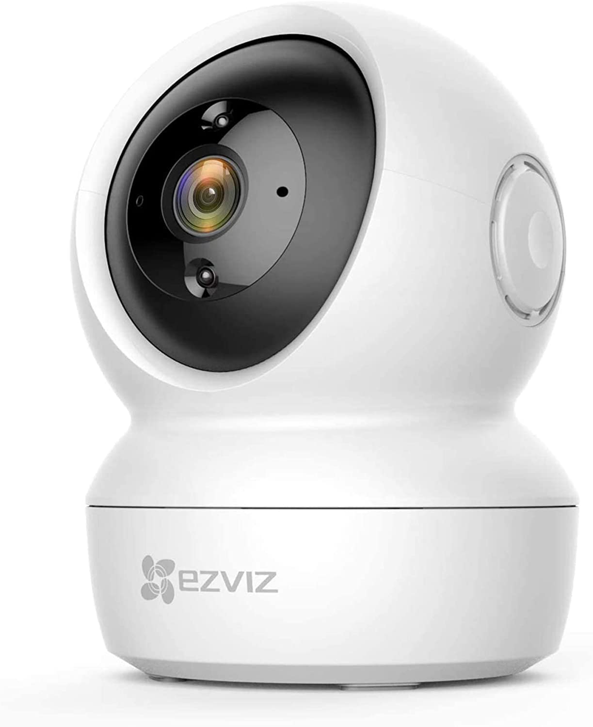 EZVIZ by Hikvision|C1C-B WiFi Indoor Home Smart Security Camera| 2 Way Talk 1080p Full HDl Privacy Protection| Night Vision| Motion Detection| BuiltIn MicroSD Card Upto 256GB | Alexa & Google, White