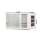 Blue Star 1.5 Ton 3 Star Fixed Speed Window AC (Copper, Turbo Cool, Fan Modes-Auto/High/Medium/Low, Hydrophilic Blue Fins, Dust Filters, Self-Diagnosis, 2024 Model, WFD318L, White)