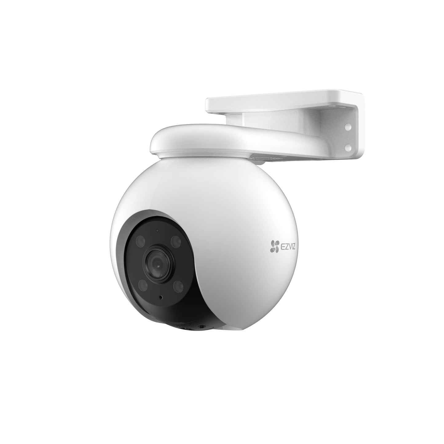 Ezviz by Hikvision H8 Pro Pan & Tilt Wi-Fi Camera|2K Resolution|360° Coverage|Auto-Tracking|Color Night Vision|Two-Way Talk|Weatherproof Design|Supports MicroSD Card¹(Up to 512 GB)|White