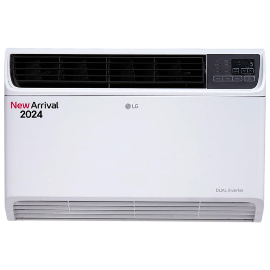 LG 1.5 Ton 3 Star DUAL Inverter Window AC (Copper, Convertible 4-in-1 cooling, 4 Way Air Swing, HD Filter, 2024 Model, TW-Q18WUXA, White)