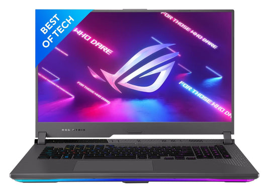 Madhav ASUS ROG Strix G17 (2022) Gaming Laptop,AMD Ryzen 7-6800HS,17.3-inch (43.94 cms) FHD 144Hz, RTX 3050 4GB Graphics,(16GB RAM/512GB SSD/Windows 11/Gray/2.5 Kg),G713RC-HX109WS