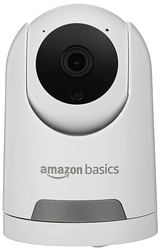 Amazon Basics 2MP Smart Security Camera with 360 Degree View | AI Powered Motion Detection | Enhanced Night Vision | Talk Back Feature (2-Way Calling) | Wi-Fi Enabled 1080p Full HD Picture (White)