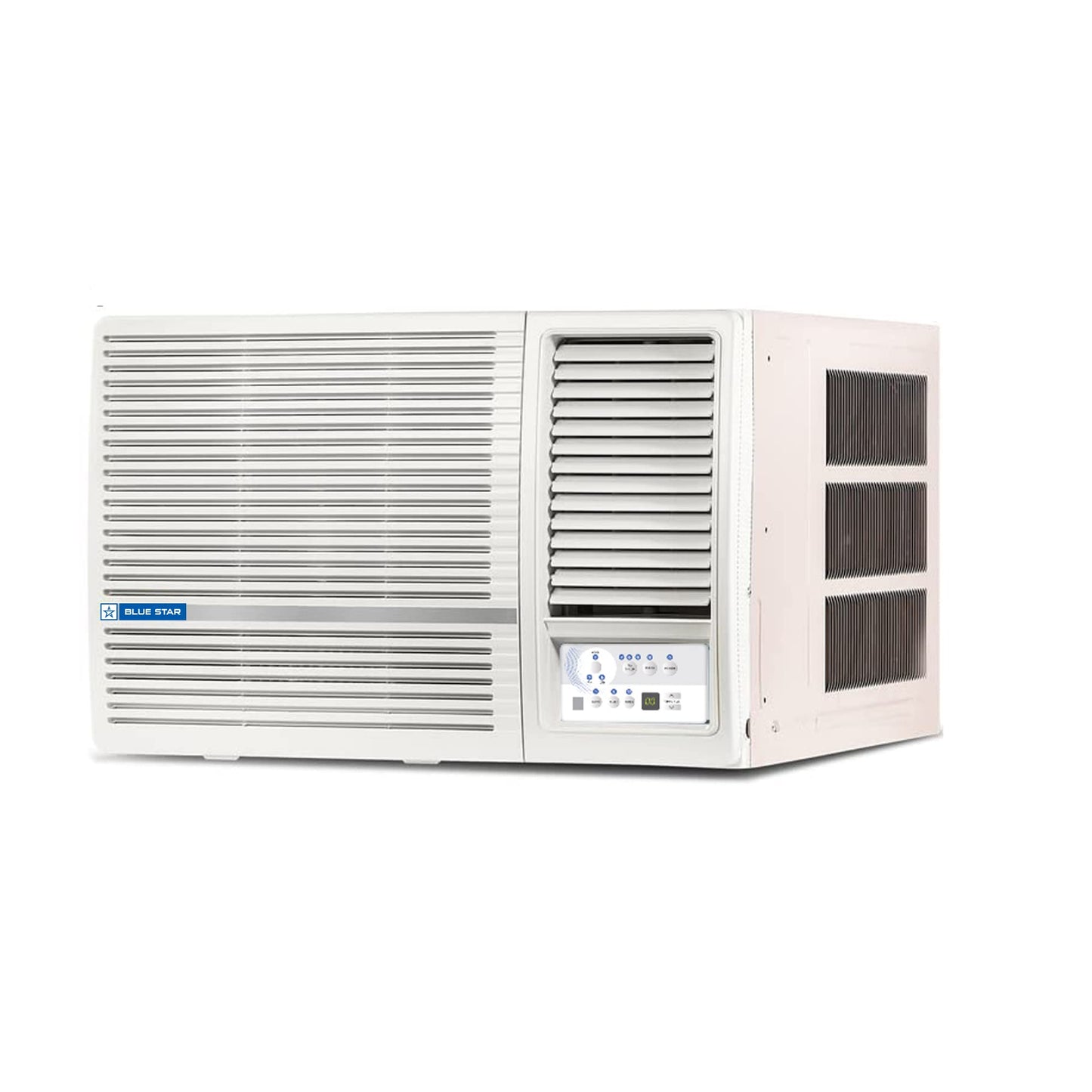 Blue Star 1.5 Ton 3 Star Fixed Speed Window AC (Copper, Turbo Cool, Fan Modes-Auto/High/Medium/Low, Hydrophilic Blue Fins, Dust Filters, Self-Diagnosis, 2024 Model, WFD318L, White)