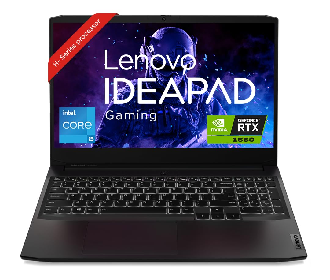 Lenovo IdeaPad Gaming 3 11th Gen Intel Core i5-11320H 15.6" (39.62cm) FHD IPS 60Hz Gaming Laptop (8GB/512GB SSD/Windows 11/NVIDIA RTX 2050 4GB/Alexa/3 Month Game Pass/Shadow Black/2.25Kg), 82K101PCIN