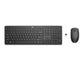 HP CS10 Wireless Keyboard Mouse Combo/2.4 GHz Wireless Connection/Ergonomic Design/Energy and Electricity Saving/Plug and Play, Intelligent Dormancy/Drop Key Cap/ 1600 dpi/Black (7YA13PA)